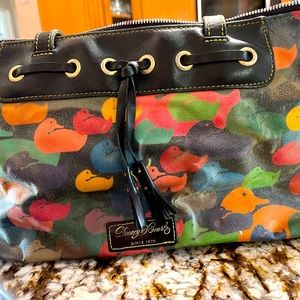 Dooney multi colored ducks purse